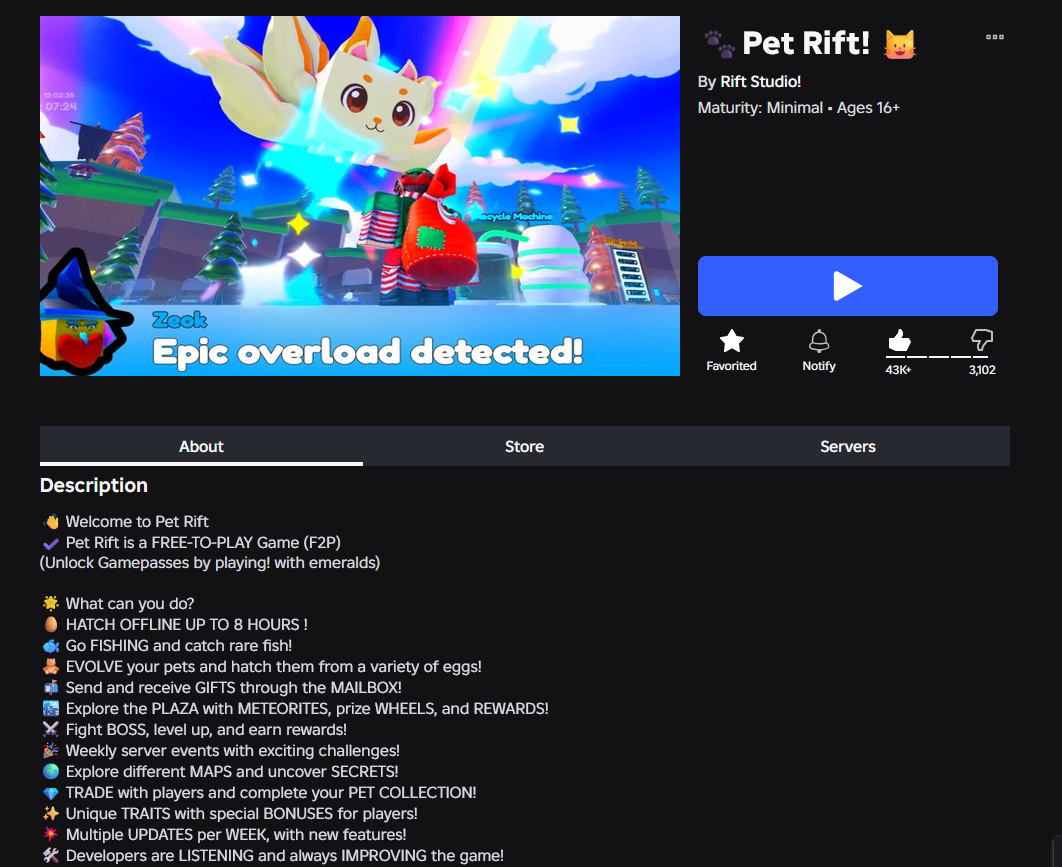 Pet Rift Game Screenshot