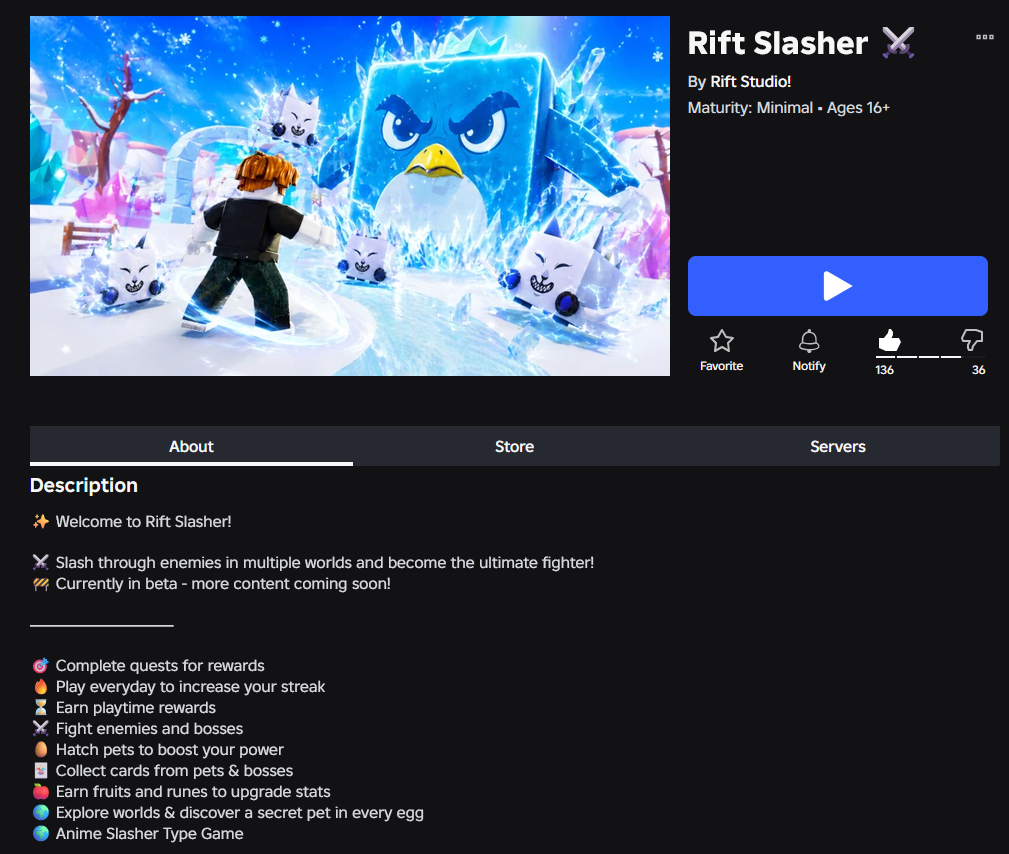 Rift Slasher Game Screenshot